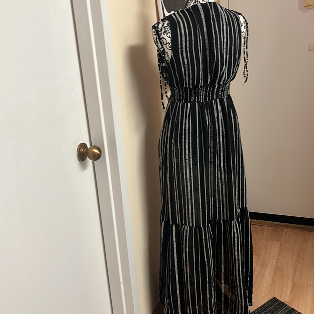 Striped dress black and grey size S. - Picture 6 of 6